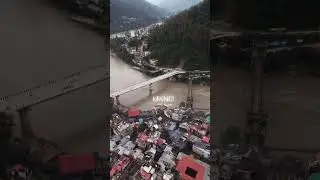 mandi old Victoria Bridge and new bridge. #viral #travel #victoria #mandi #dronevideo