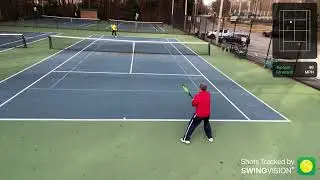 Crosscourt practice for footwork improvement 
