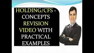 Holding/Consolidation Financial Statement Concepts with practical examples.