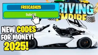 *NEW* ALL WORKING CODES FOR DRIVING EMPIRE IN 2025! ROBLOX DRIVING EMPIRE CODES
