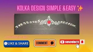 Easy & simple bridal forehead kolka design || bengali bridal kolka design simple ✨️ #subscribe #art 