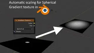How to fix scaling issues with spherical gradient | Blender 4.4
