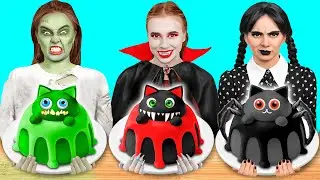Кулинарный Челлендж: Уэнсдей vs Вампир vs Зомби | Съедобная Битва от Fun Challenge