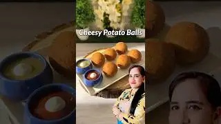 Trending Cheesy Potato Balls Recipe #potato #recipe #shorts