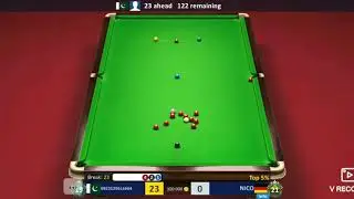 Snooker stars / 100k game play / gone wrong.