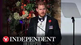 Prince Harry speaks of military service at New York gala