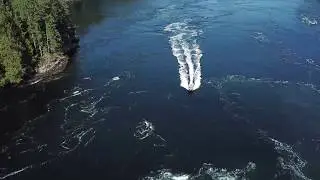 Running the Skookumchuck Narrows in a Lifetimer - 100ft whirlpool!