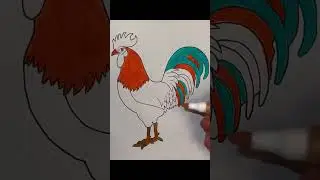 rooster#coloring #drawing #coloringadventure #art #colorines #painting #colors