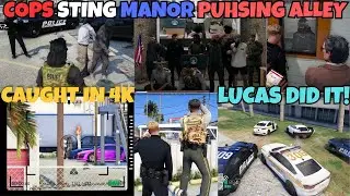Lucas & COPS Sting MANOR Pushing Alley & Chase MANOR Pushers | NOPIXEL 4.0 GTA RP