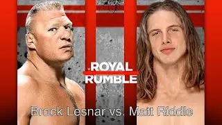 WWE 2K20 Dream Match Matt Riddle vs. Brock Lesnar: Royal Rumble 2021 Dream Match