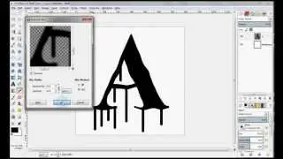 The Scarlet Letter - The Flowing Down Text GIMP Tutorial