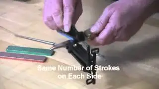 How to Sharpen Hunting Knives using DMT Aligner Guided Sharpener | OsoGrandeKnives