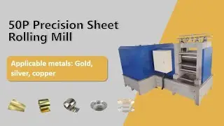 50P Rolling Mill in Action! Smooth Silver & Copper Sheet Rolling 🔥