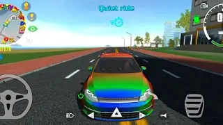 To complete the (Quiet ride) mission in the car simulator 2 game