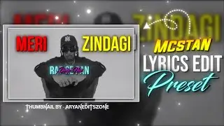 MERI ZINDAGI RAP SE PAN DEEP HAI || LYRICS XML || ARYANEDITSZONE || MCSTANSTATUS ||