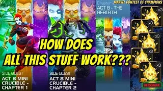 How Do the Marvel Contest of Champions Crucible Rebirth and Relics Reborn Side Quest Events Work
