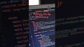 Learn coding by courious jr