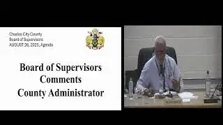 Charles City County BOS Meeting 8.26.25