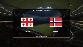 Georgia vs Norway | UEFA Euro 2024 Qualifiers 28th March 2023 Full Match PES 2021 | PC&trade; [4K HDR]