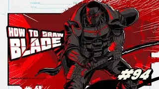 Drawing the AMAZING Blade from MARVEL