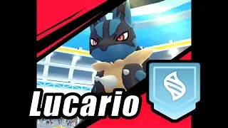 Mega-Lucario Solo aber mit der stärksten Attacke