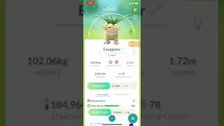 15000 hours defending gyms Bravo My Exeggutor