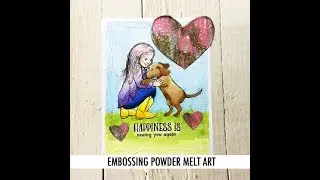 ScrappyScrappy - Embossing Powder Melt Art