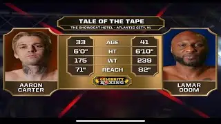 Aaron Carter  vs Lamar Odom (full fight)