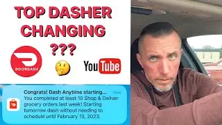 Is Top Dasher Changing??? #doordash #dasher #ridealong #gigwork #youtube #fooddelivery #grind