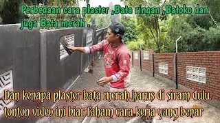 CARA PLASTER YANG BENAR DINDING BATA MERAH