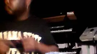 Producer Sco in the studio
