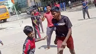 Volley Ball Sports Played by Two team Martha's High School:On Annual Sports Day:Banglore