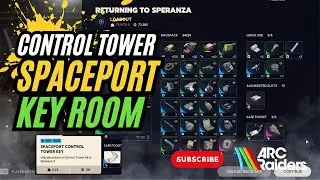 Spaceport Control Tower KEY Room NIGHT Raid with SECURITY BREACH | ARC Raiders