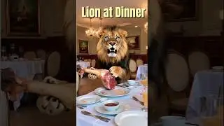 Lion at Dinner