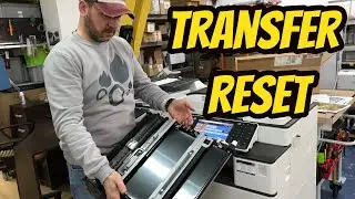 TRANSFER UNIT replacement reset RICOH MPC2011 MPC3003 MPC3503 MPC4503 MPC5503 tutorial