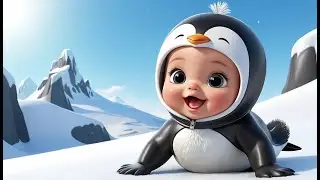 Baby Penguin Slide Slide Cool | Fun Penguin Song for Kids | Playful Winter Adventure Rhyme