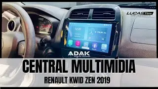 Instala&ccedil;&atilde;o de central multim&iacute;dia 9&rdquo; Android no Kwid Zen 2019/20.