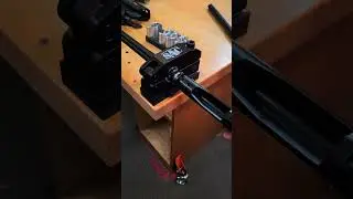 Short Action Custom barrel vise with Aero Precision SOLUS action and barrel.
