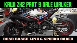 Kawasaki ZHR  Part 9 Rear Brake Line Install , Dale Walker Holeshot