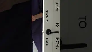 How to install a door handle or door knob for your room