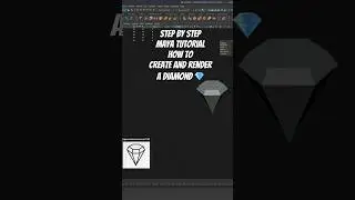 How to create a diamond. Hundreds of Tuts #3dmodeling #3danimation #3d #autodeskmaya #3dtutorials
