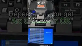 Ribbon Splicer Arc Calibration - Shinho X950