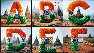 Celebrating the Indian Flag | Creative ABCD Designs #independenceday #abcd #republicday