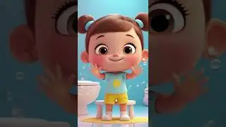 Bubbly Hand Washing Song 🫧 | Toddler Hygiene Fun #shorts #ytshorts