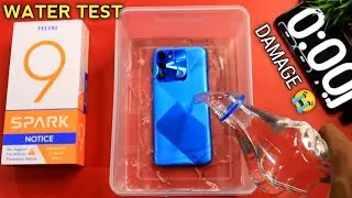 Tecno Spark 9 Water Test || tecno spark 9 waterproof test