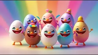 🥚🌈 Colourful Egg Parade for Kids | Fun Learning & Nursery Rhyme 🎶 | 3D Animation