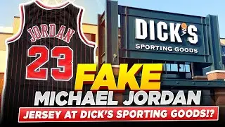 FAKE Mitchell & Ness Michael Jordan Chicago Bulls Jersey at Dick's Sporting Goods??!!?!?!?!?