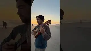 Jack Johnson Upside Down on the beach at sunrise #Jackjohnson #beach #sunrise