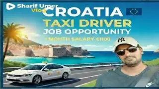 ​Croatia Taxi Driver Job 2026 🇭🇷 | 1100&euro; Salary + Tips! apply kaise kare? 🇭🇷🫂🇪🇺