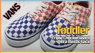 [Unboxing] VANS Toddler Triple Checkerboard Era Elastic Lace